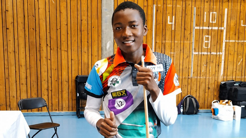 Eswatini pool sensation Simakhelwe ‘Smakhi’ Magagula made history in Norway. (Courtesy pic)